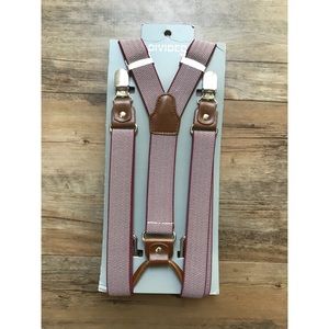 H&M Burgundy Suspenders